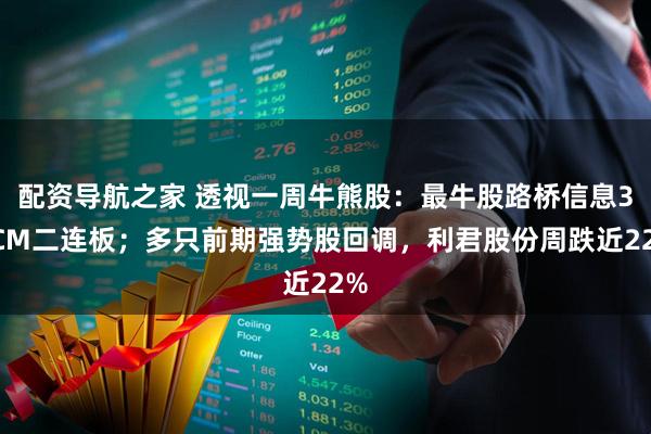 配资导航之家 透视一周牛熊股：最牛股路桥信息30CM二连板；多只前期强势股回调，利君股份周跌近22%